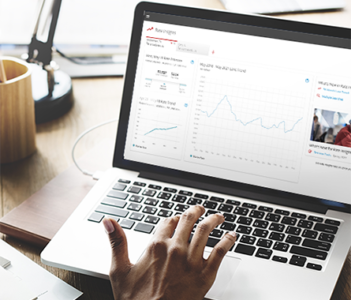 Rate Insights preview on a laptop