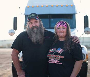 Nikki and Bryan Larrea of Larrea Trucking Hay Company