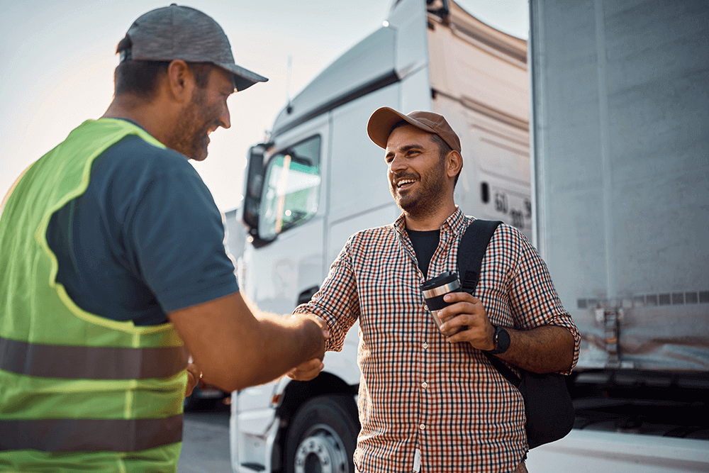 two men shaking hands